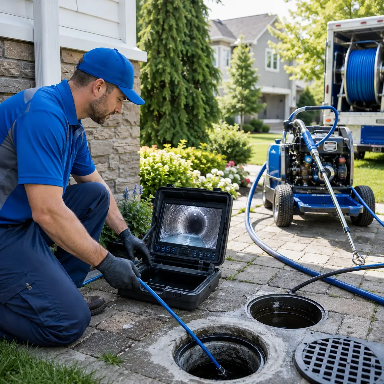 Outdoor drain cleaning professionals serving Linden, VA